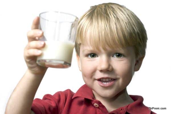 consuming milk
