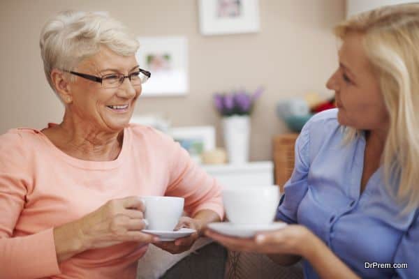 cup of coffee with grandma