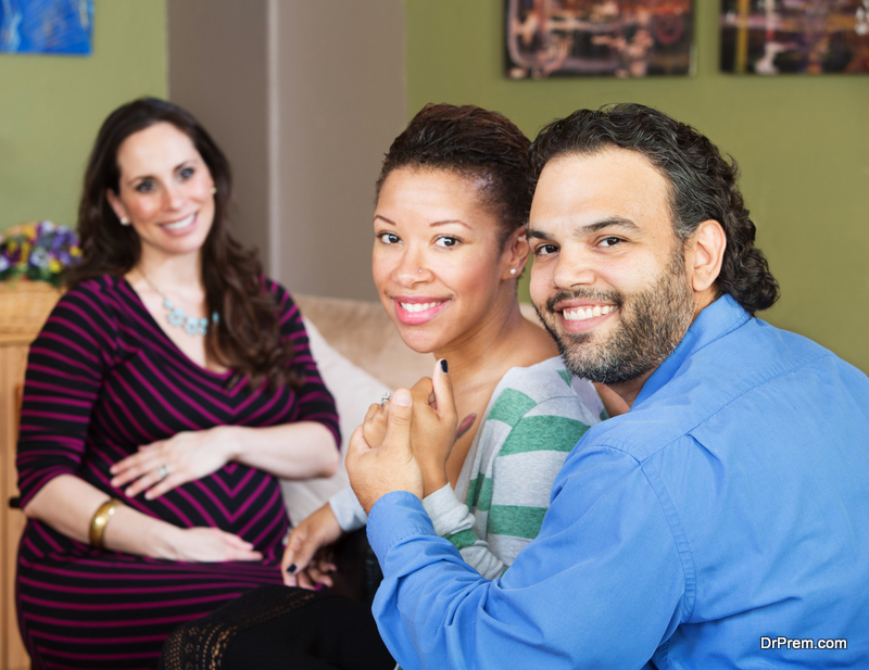 Hispanic Couple with Surrogate Mother 