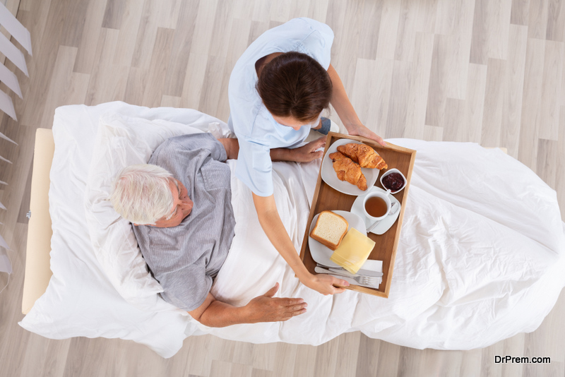 food served to the patient in an hospital