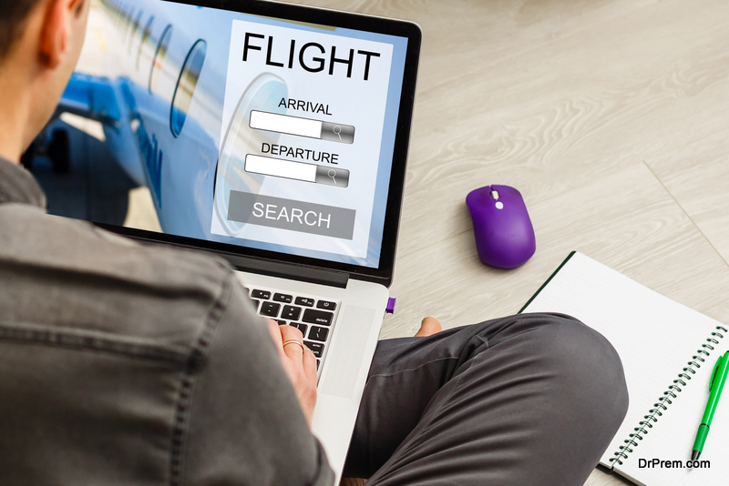 traveler Booking flight 