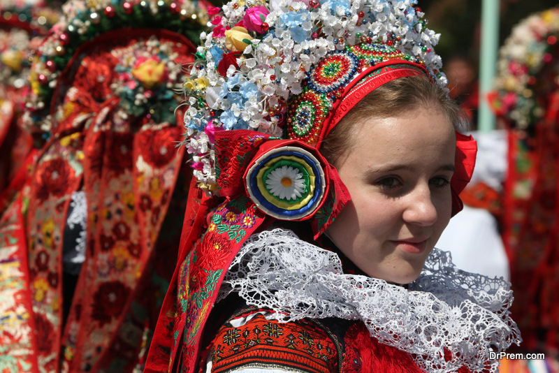Ride of the Kings folklore festival in Vlcnov, Czech Republic