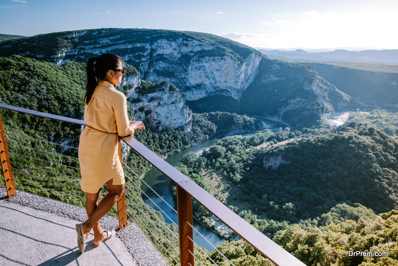 woman on vacation