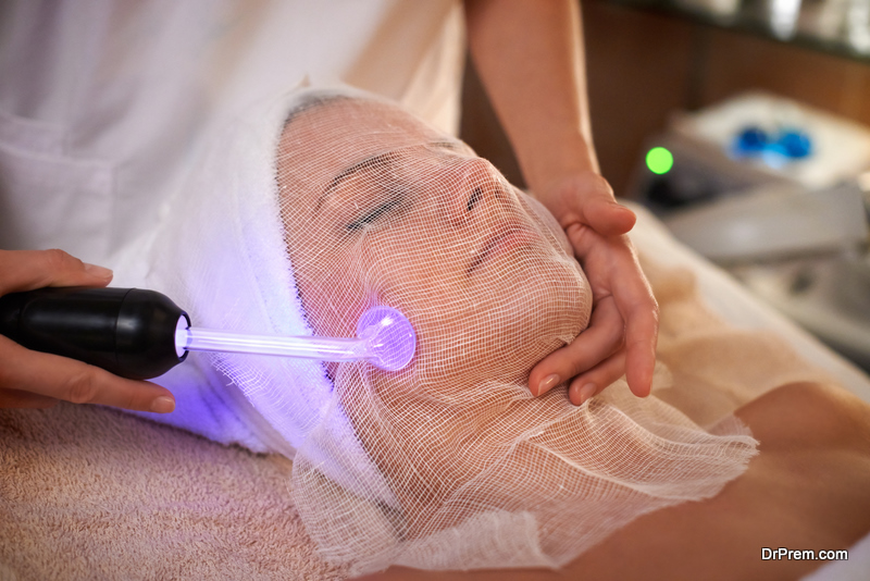 High Frequency skin treatment