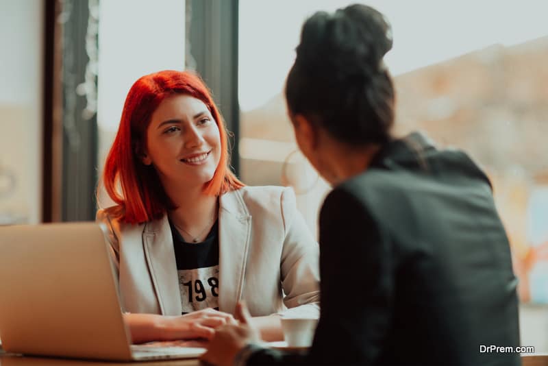 people involved in healthy conversation