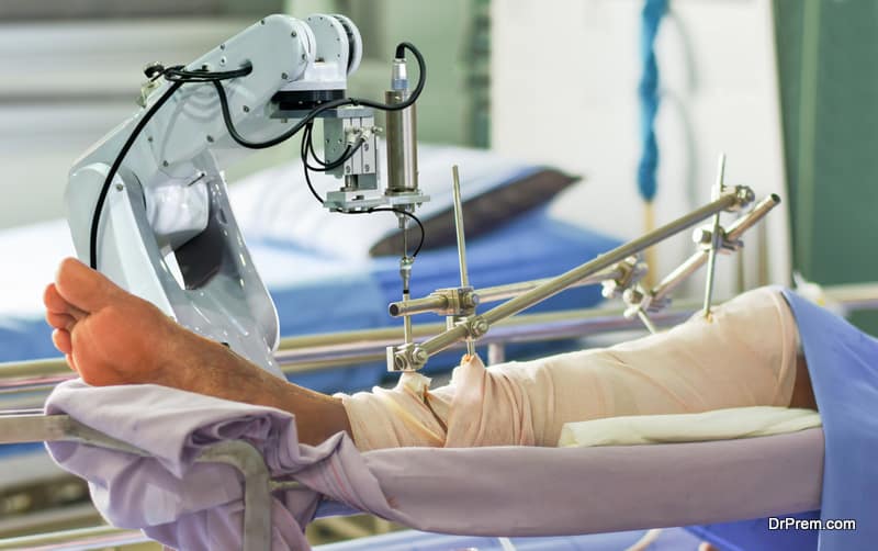 Medical robot arm the technology artificial intelligence patient treatment