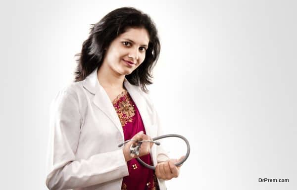 Indian beautiful female doctor