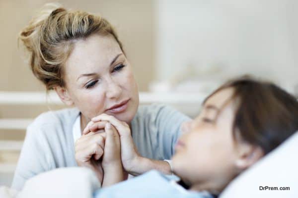 Mother with Child on Medical tourism