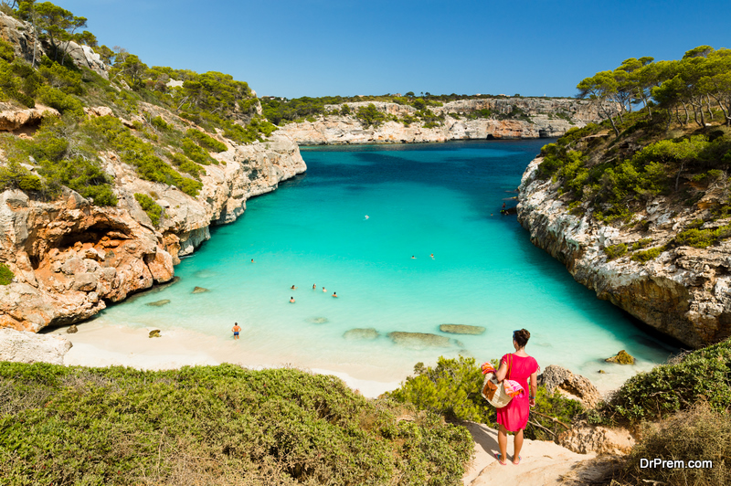 Calo des Moro, Mallorca. Spain. One of the most beautiful beaches in Mallorca.