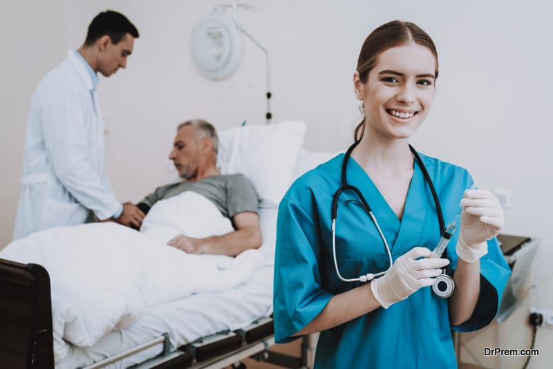 octor with Sick Patient in Hospital