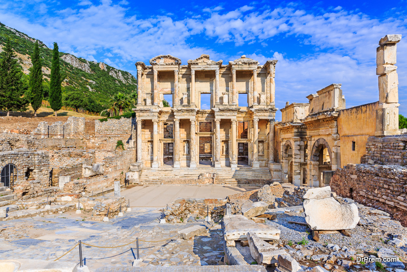 Izmir, Turkey. Library of Celsus in Ephesus Ancient city