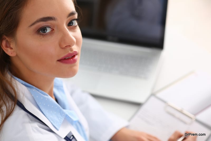 doctor with hospital documents