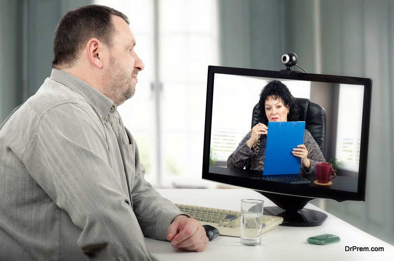 Middle-aged man feels more comfortable working with psychiatrist online