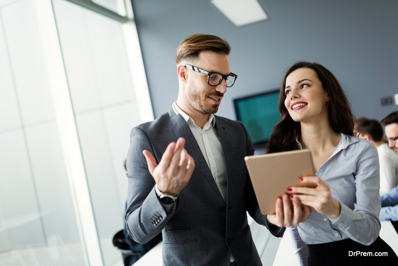 Enterpreneurs and business people conference in modern meeting room