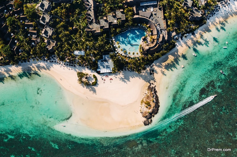 luxury resort at Mauritius