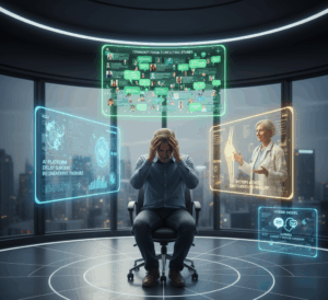 The Trust Triangle: Doctor, AI-Algorithm, or Community—Who Do Patients Follow? Gemini Generated Image bwff6lbwff6lbwff e1761128012346
