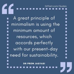 A great principle of minimalism is using the minimum amount