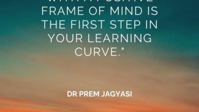 Accepting failures with a positive frame of mind- Dr Prem Jagyasi Quote