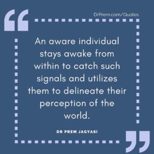An aware individual stays awake