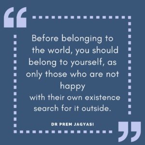 Before belonging to the world,