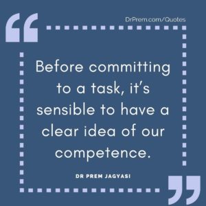Before committing to a task