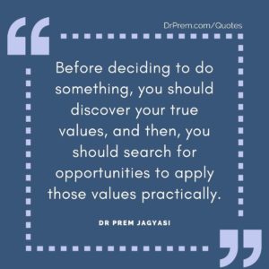 Before deciding to do something,