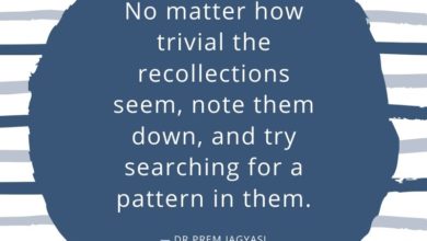 No matter how trivial the recollections seem, note them down, and try searching for a pattern in them.