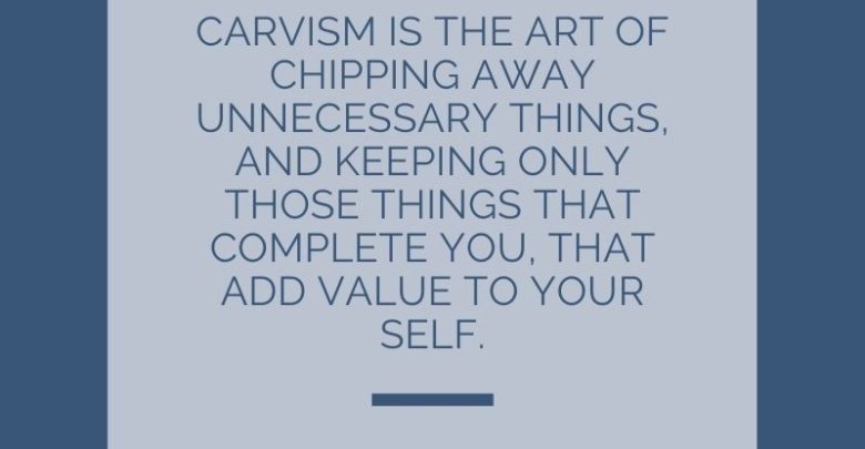 Carvism is the art of chipping