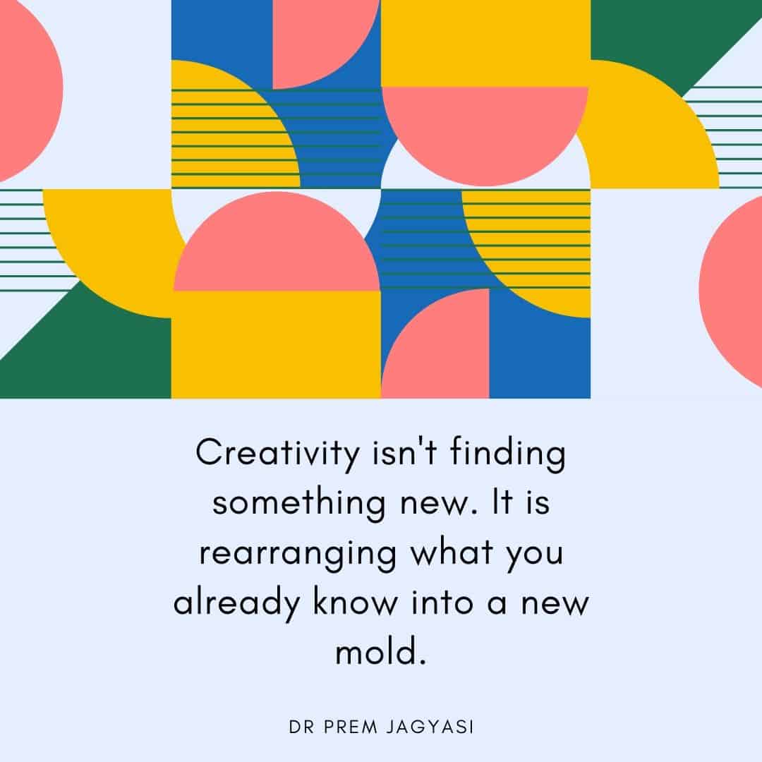 Creativity isn't finding something new. (2)