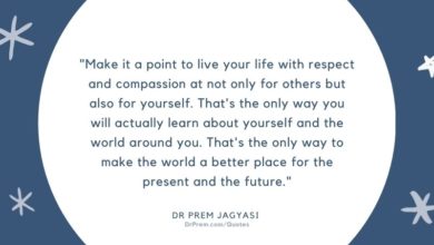 Make it a ato live your life with respect and compassion at not only for others-Dr Prem Jagyasi Quotes