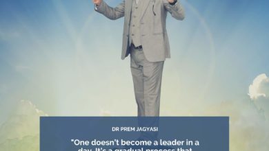 One doesn't become a leader in a day.- Dr Prem Jagyasi Quote