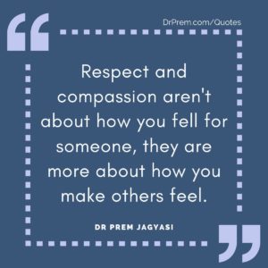 Respect and compassion aren't about how you fell for someone