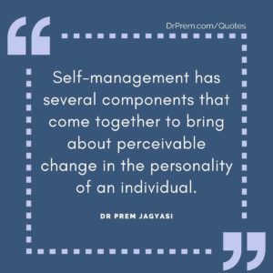 Self-management has several components