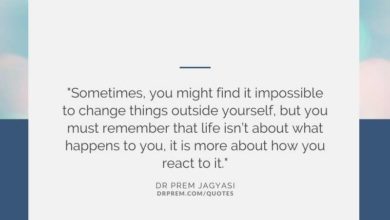 Sometimes, you might find it impossible to change things outside yourself- Dr Prem Jagyasi Quotes