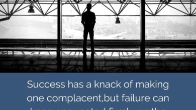 Success has a knack of making one complacent but failure- Dr Prem Jagyasi Quotes