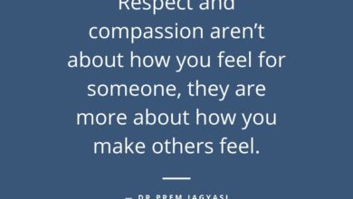 Respect and compassion aren't about how you fell for someone - Dr Prem Jagyasi Quotes
