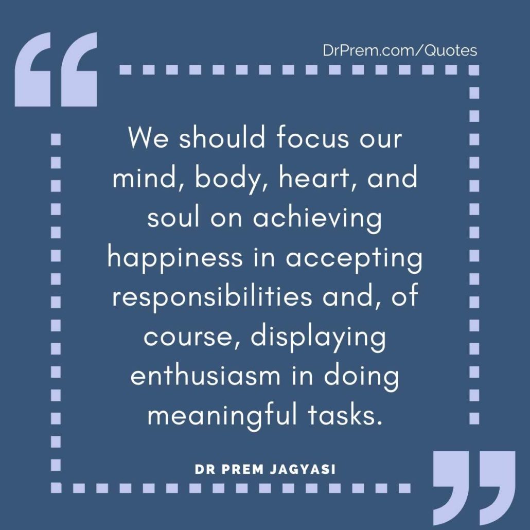 We Should Focus Our Mind, Body, Heart, And Soul On Achieving