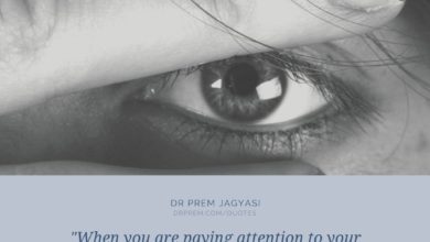 When you are paying attention to your thoughts, words, actions, feelings, food habits, reactions, decisions, secrets, patterns, and physique, you start tuning in consciously.- Dr Prem Jagyasi Quotes