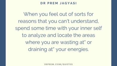 When you feel out of sorts for reasons that you can't understand, spend some time- Dr Prem Jagyasi Quotes