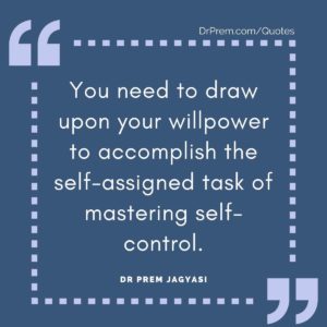 You need to draw upon your willpower
