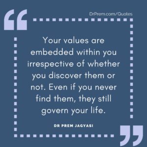 Your values are embedded