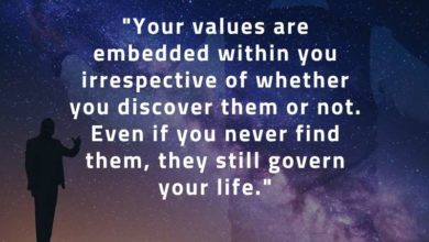 Your values are embedded within you-Dr Prem Jagyasi Quotes