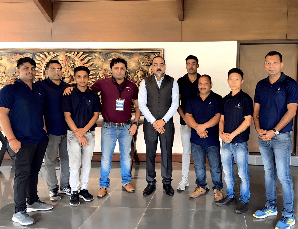 Dr prem with the jungle mahal team