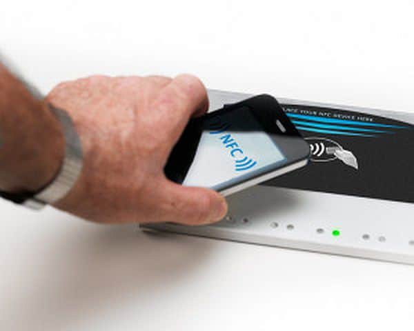 NFC technology on an Apple device