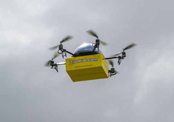 E-commerce businesses waiting for delivery via drone 1