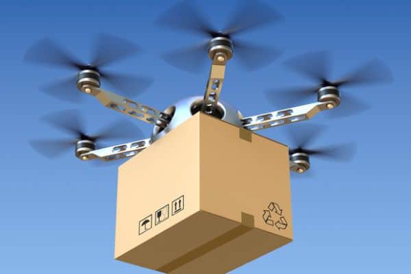 E-commerce businesses waiting for delivery via drone 2