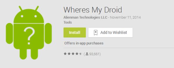 Where’s my Droid APP