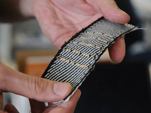 nano-sensors are embedded into the fabric