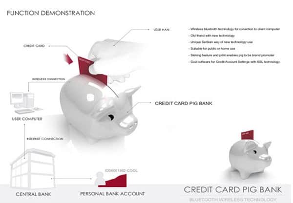 Credit Card Piggy Bank invention