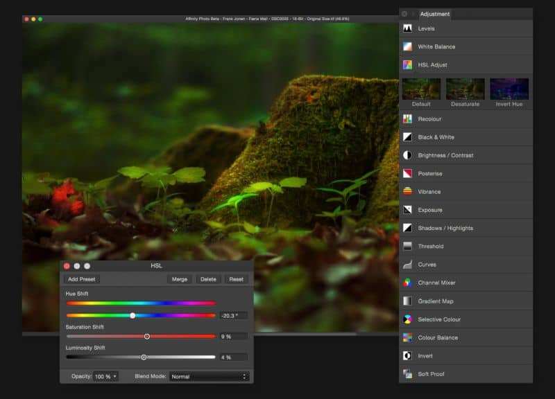 plugins on affinity photo for ipad